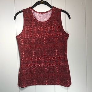 Athleta Red Pattern Tank